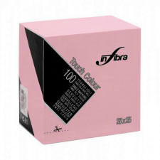 Infibra Szalvéta 25x25cm pink 2 réteg 100 lap/csomag papírárú, csomagoló és tárolóeszköz
