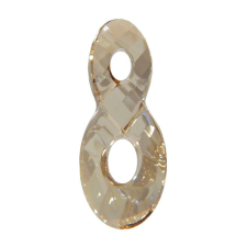 Infinity Pendant- Swarovski medál -Golden Shadow -18 mm medál