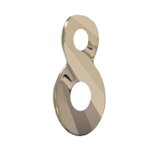 Infinity Pendant- Swarovski medál - Metallic Light Gold -18 mm medál
