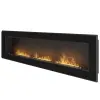  InFire Frame 1800 Kandalló, Bioetanol, 180x18x50 cm, központi, Védőüveg, Acél, Fekete