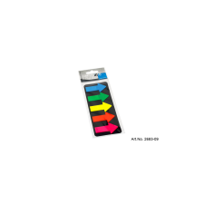 Info Notes Jelölőcímke 25x45mm, 5x25lap, nyíl Info Notes kék zöld sárga narancssárga rózsaszín post-it