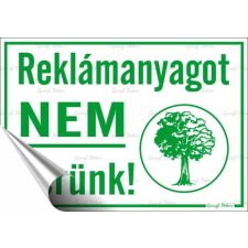 . Információs matrica, 11,6x16,6 cm,  Reklámanyagot nem kérünk információs címke