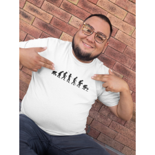  Informatikus evolúció fehér póló egyedi ajándék