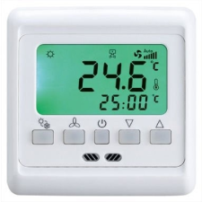 Infra Digitális termosztát elektromos padlófűtéshez fehér 16A fűtésszabályozás