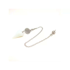  Inga hatlap életvirág Opalit 1,5x2,5cm medál