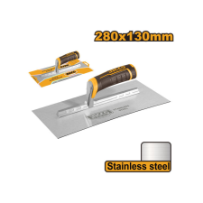 INGCO Glettvas 130 x 280 mm inox lágy fogantyús kőműves és burkoló szerszám