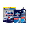  INGYENES SZÁLLÍTÁS - Finish Quantum mosogatógép kapszula kezdőcsomag 60 kapszulával, öblítővel és sóval