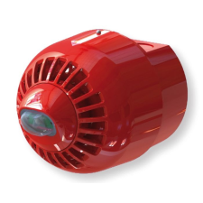 INIM Enea protokollú fényjelző az új EN54-23-nak megfelelően, piros biztonságtechnikai eszköz
