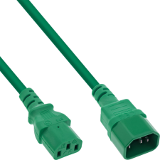 Inline 16504G tápkábel Zöld 1,5 M C13 csatlakozó C14 csatlakozó (16504G) kábel és adapter