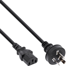 Inline 16655F tápkábel Fekete 5 M I típusú hálózati csatlakozó C13 csatlakozó (16655F) kábel és adapter