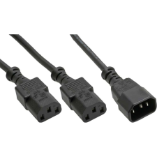 Inline 16657L tápkábel Fekete 5 M C14 csatlakozó 2 x C13 csatlakozó (16657L) kábel és adapter