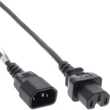 Inline 16811E tápkábel Fekete 0,5 M C15 csatlakozó C14 csatlakozó (16811E) kábel és adapter