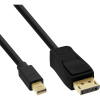 Inline 17136S DisplayPort kábel 0,5 M Mini DisplayPort Fekete (17136S)