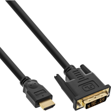 Inline 17659P 0,5 M HDMI DVI-D Fekete kábel és adapter