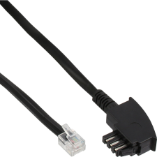 Inline 18810B telefonkábel 10 M Fekete (18810B) kábel és adapter