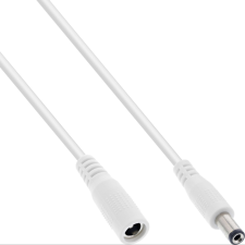 Inline 26902E tápkábel Fehér 2 M 5.5 x 2.1 mm (26902E) kábel és adapter