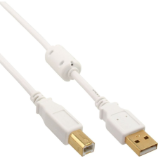 Inline 34505W USB kábel 0,5 M USB A USB B Fehér (34505W) kábel és adapter