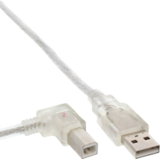 Inline 34517L USB kábel 0,5 M USB A USB B Átlátszó (34517L) kábel és adapter