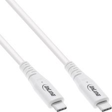 Inline 35901W USB kábel USB4 Gen 3x2 1 M USB C Fehér (35901W) kábel és adapter