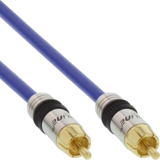 Inline 4043718081943 audio kábel 3 M RCA Kék (89403P) kábel és adapter