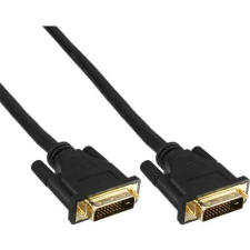 Inline 4043718096961 DVI kábel 1 M DVI-D Fekete (17771P) kábel és adapter