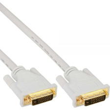 Inline 4043718143917 DVI kábel 3 M DVI-D Fehér (17783W) kábel és adapter