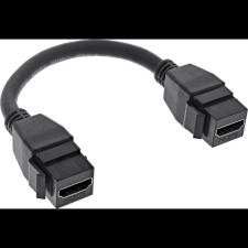 Inline 76206B HDMI kábel 0,2 M HDMI A-típus (Standard) Fekete (76206B) kábel és adapter
