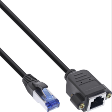 Inline 76502X hálózati kábel Fekete 2 M Cat6a S/FTP (S-STP) (76502X) kábel és adapter
