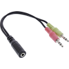 Inline 99312I audio kábel 0,15 M 2 x 3.5mm 3.5mm Fekete (99312I)
