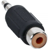 Inline 99326 csatlakozó átlakító 3.5mm jack male RCA Fekete (99326)