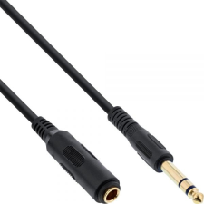 Inline 99971 audio kábel 1 M 6.35mm Fekete (99971) kábel és adapter