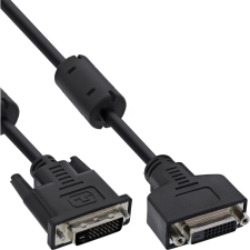 Inline DVI-D M-F 3m DVI kábel Fekete (17763) kábel és adapter