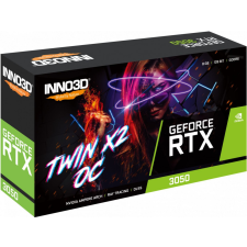 INNO3D GeForce RTX3050 8GB DDR6 Twin X2 OC (N30502-08D6X-11902130) videókártya