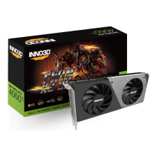 INNO3D GeForce RTX 4060Ti 16G Twin x2 OC - graphics card - GeForce RTX 4060 Ti - 16 GB (N406T2-16D6X-178055N) videókártya