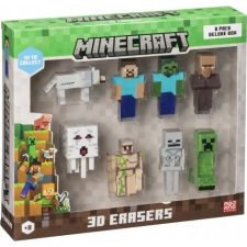 INNO3D Mojang Studios 8 darabos Minecraft 3D radírfigura készlet 5cm - A Verzió (MC4070A) játékfigura