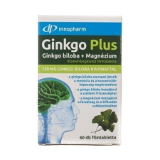 InnoPharm Ginkgo Plus ginkgo biloba 120mg + magnézium filmtabletta 60db vitamin és táplálékkiegészítő