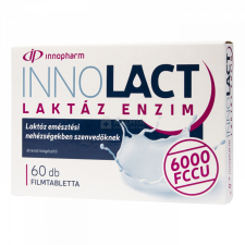 InnoPharm Innolact Laktáz enzim 6000 FCCU étrend-kiegészítő filmtabletta 60 db vitamin és táplálékkiegészítő