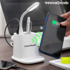 InnovaGoods 5 az 1-ben vezeték nélküli töltő szervező állvánnyal és USB LED lámpával DesKing InnovaGoods