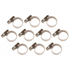 Inox csőbilincs, 16x25 mm, 10 darab (BGS 8095-16x25) barkácsolás, csiszolás, rögzítés