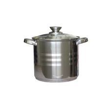  Inox fazék+fedő 9L 24cm edény