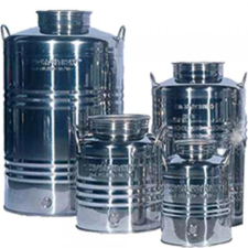  Inox kanna füles 10 L-es, csappal (Kanna) borászati kellék