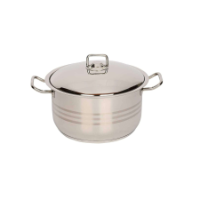 Inox lábas fedővel 18,5 liter edény