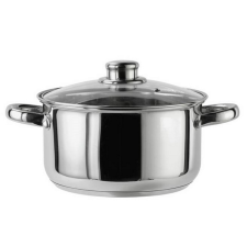 INOX lábas fedővel 3,2L 20cm edény