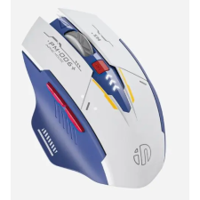 Inphic F9 WIRELESS EGÉR, MECHA STYLE, KÉK-FEHÉR egér