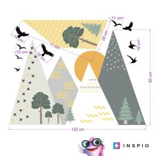 INSPIO Falmatricák - Dombok a naplementében (9398f) tapéta, díszléc és más dekoráció