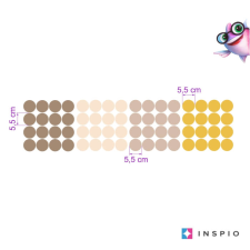 INSPIO Krémszínű pöttyök szobába - falmatricák (9531f) tapéta, díszléc és más dekoráció