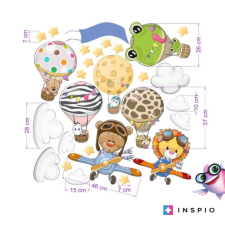 INSPIO Öntapadós állatkás tapéták névvel (9057f) tapéta, díszléc és más dekoráció