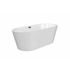 Inspiro Design Ravello, ovális térben álló füdőkád, 160x75x58 cm kád, zuhanykabin