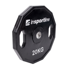 Insportline Gumírozott súlyzótárcsa inSPORTline Ruberton 20 kg súlytárcsa