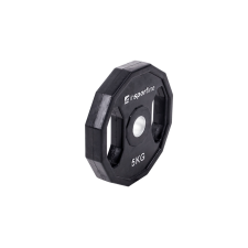 Insportline Gumírozott súlyzótárcsa inSPORTline Ruberton 5 kg súlytárcsa